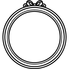 simple circular frame