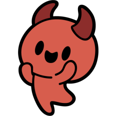 simple happy devil