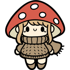 simple fall fairy with mushroom hat