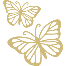 spring gold butterflies