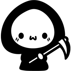 simple cute grim reaper