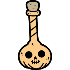 simple pumpkin vial