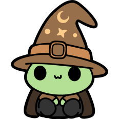 simple wizard frog