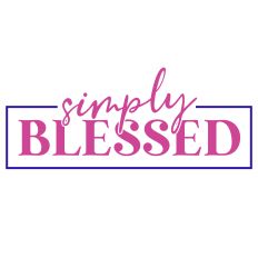Simply Blessed SVG Quote