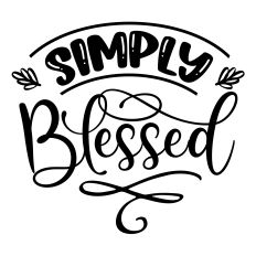 Simply Blessed SVG Quote