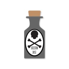 Skeleton Dust Potion Bottle with Printable Label