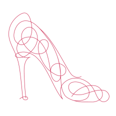 High Heel Line Sketch