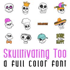 Skulltivating Too Full Color Font