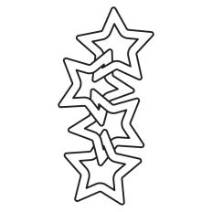 Star chain outline