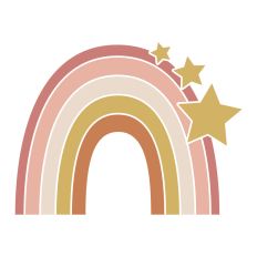 Rainbow with stars