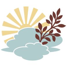 Sun with clouds