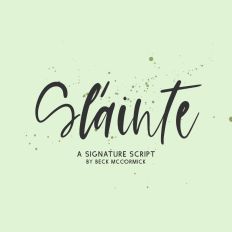 Slainte Script Font
