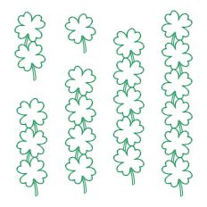 Connecting Clovers for Shirt Sleeve