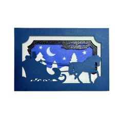 Sleigh Ride 3D Shadowbox Card