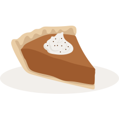 slice of pumpkin pie