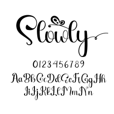 Slowly Script Font