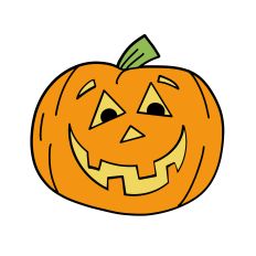 Smiling Jack O’Lantern Halloween Pumpkin