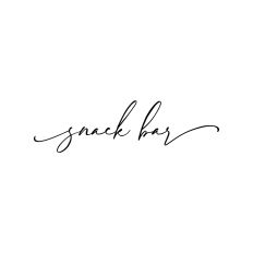 Snack Bar Wedding Signage