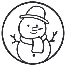 Snow man2 lines