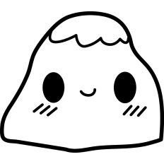 Snow Rock Lineart