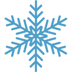 minimal simple snowflake