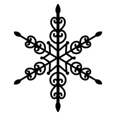 Whimsical Winter Snowflake