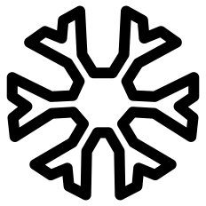Simple Snowflake Outline