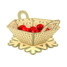 Snowflake Base Sm Hex Bowl 