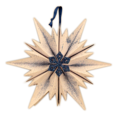 Snowflake Crystal Fan Orn