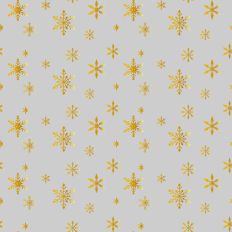 Sparkle Christmas-Gold Snowflake-Grey