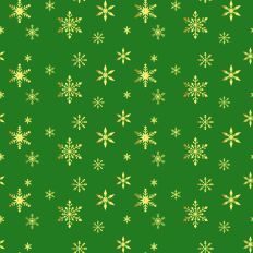 Sparkle Christmas-Gold Snowflake-Green