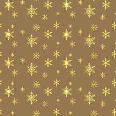 Sparkle Christmas-Gold Snowflake-Kraft