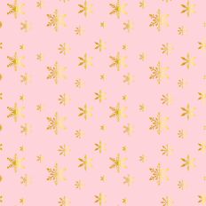 Sparkle Christmas—Gold Snowflake - Pink