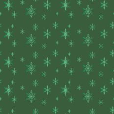 Sparkle Christmas—Green Snowflake - Dk Green