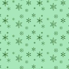 Sparkle Christmas—Green Snowflake - Mint