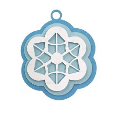 Simple 3D Snowflake Ornament