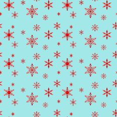 Sparkle Christmas—Red Snowflake - Aqua