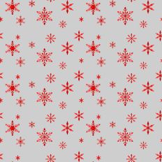 Sparkle Christmas—Red Snowflake - Grey
