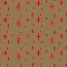 Sparkle Christmas—Red Snowflake - Kraft