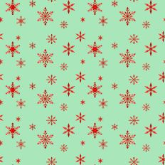 Sparkle Christmas—Red Snowflake - Mint
