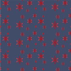 Sparkle Christmas—Red Snowflake - Navy