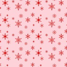 Sparkle Christmas—Red Snowflake - Pink