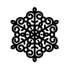 Snowflake mandala