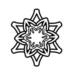 Minimalist snowflake