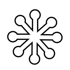 Snowflake outline