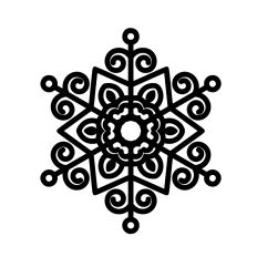 Snowflake mandala