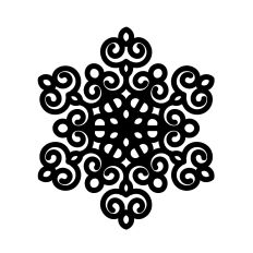 Snowflake mandala