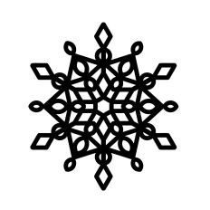 Snowflake mandala