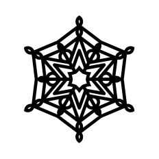 Snowflake mandala
