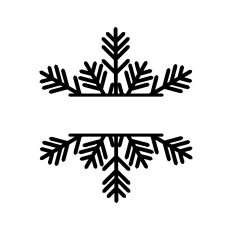 Split snowflake borders